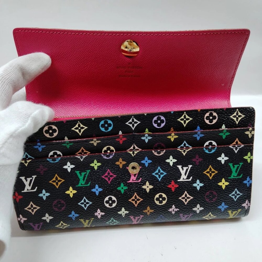 Louis Vuitton LV Long Wallet Black Monogram MultiColor 500-081825 - Picture 5 of 9